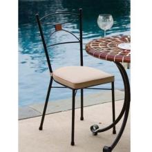 Alfresco Home Cognac Wrought Iron Dining Chair