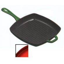 Lodge Enamel Cast Iron Island Spice Grill Pan (gradated Red)