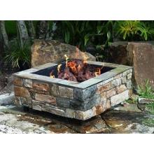 FireScapes Smooth Ledge Square Outdoor Fire Pit / Fireplace - Natural Gas
