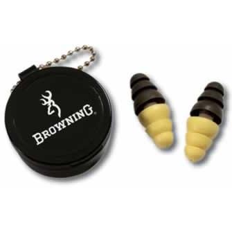 Browning Duo Ear Plugs, Yellow/Olive