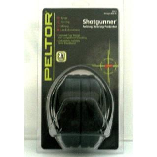 3M Passive Hearing Protectors, Shotgunner Folding, Black (NRR 21 DB)
