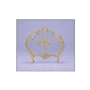 UniFlame Ornate Fully Cast Finish: Solid Brass Sparkgaurd With Cupids