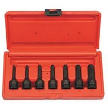 Sunex International 7 Pc. 3/8 Inch Drive Metric Impact Hex Driver Set