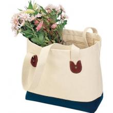 Somers Point Canvas Tote Natural/Navy