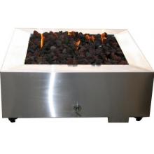 BBQ Guys 42 Inch Stainless Steel Square Fire Pit