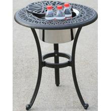 Alfresco Home Kaleidoscope 21 Inch Round  Beverage Cooler Side Table - Antique Wine Finish