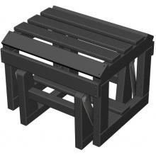 Poly-Wood Classic Adirondack Recycled Plastic Wood Ottoman