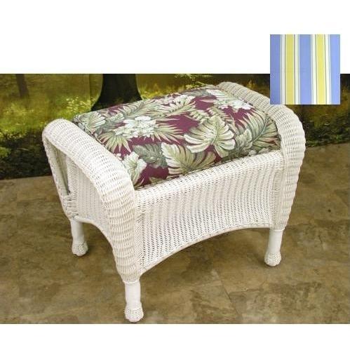 North Cape Tufted Ottoman Cushion Only- Huntington Mediterranean Picture