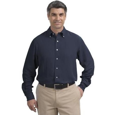 Red House Silk/Linen Woven Shirt XS Navy