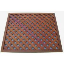 41.5 X 35.5 Inch Diagonal Lattice Western Red Cedar Panel With Exterior Stain Finish For 41.5 X 35.5 Inch Hexagon Gazebo By Cedar Delite