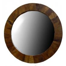 Teak Wood Mirror Frame -Round