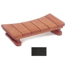 A&B Accessories Recycled Plastic Spa Steps: Single Tier Curved 34 Inch Espresso