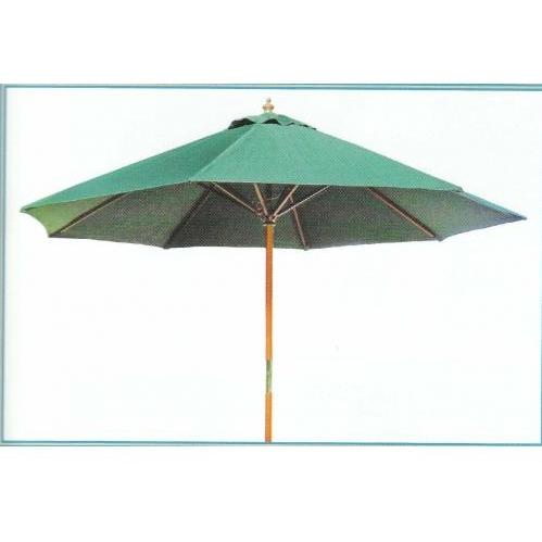 Eagle One Hard Wood Umbrella With Polyester - White
