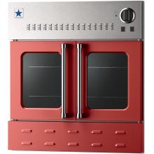 BlueStar 30 Inch Ruby Red Single Built In Convection Natural Gas Wall Oven