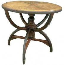 Groovy Stuff Teak Wood Wagon Wall Bar Table