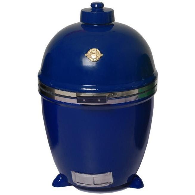 Grill Dome Large Charcoal Grill Infinity Series BBQ Grill With Stainless Auto Hinge - Blue