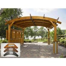 Sonoma 10 X 10 Arched Cedar Pergola - Mocha Finish