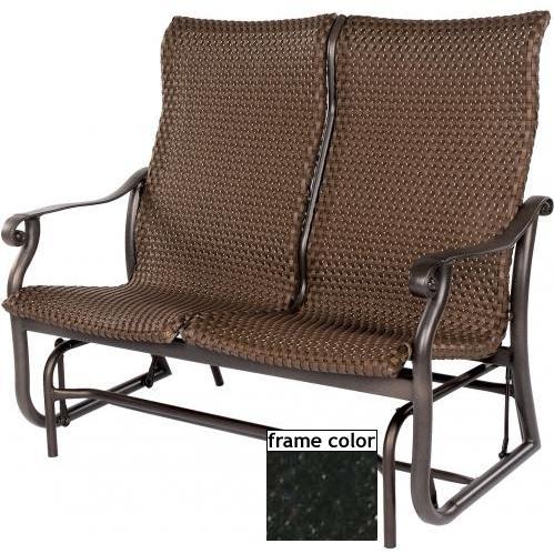 Suncoast Rendezvous Supreme Loveseat Glider - Ebony Frame