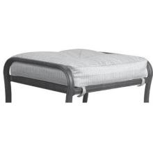 Casual Sunset Cast Aluminum Patio Ottoman - Upgraded Replacement Cushion