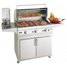 Fire Magic Gas Grills Regal I Natural Gas Grill On Portable Cart W/ Single Side Burner