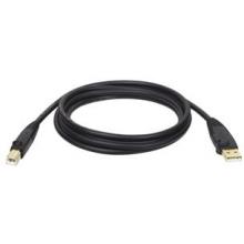 A-MALE TO B-MALE USB 2.0 GOLD CABLE (10 FT)