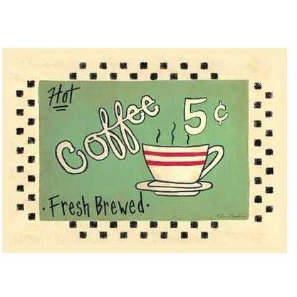 Coffee 5 Cents Poster Print