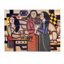 Trois Femmes Aux Fleurs 1920 Poster Print