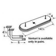 Stainless Steel Oval Single, Off-Center Burner 15301-71042