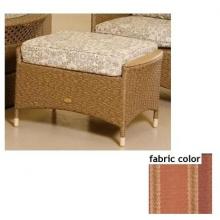 Shade Trends Tradewinds Ottoman With Bravo Strip Crimson Fabric