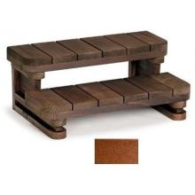 A&B Accessories Recycled Plastic Spa Steps: Two-Tier Piano Key - 34 Inch Red