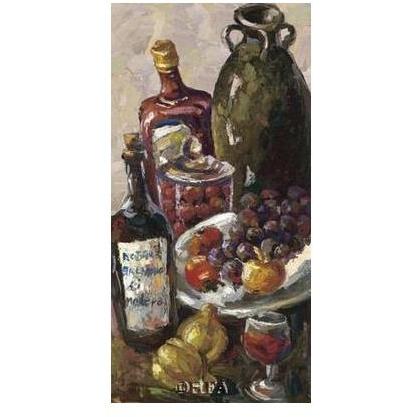 Pears And Wine Poster Print