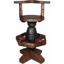 Groovy Stuff Bovine Teak Wood Bar Stool