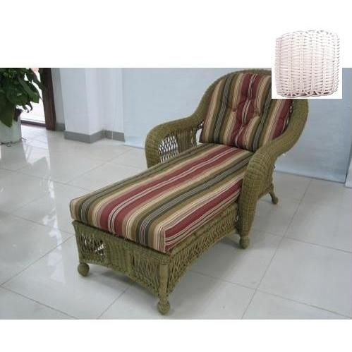 North Cape Montego Resin Wicker Chaise Lounge - White