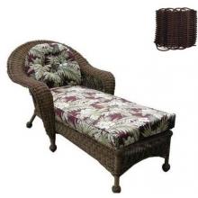 North Cape Port Royal Resin Wicker Chaise Lounge - Espresso