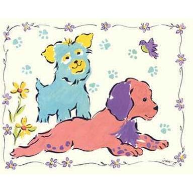The Luntz Collection - Puppy Charm Ll Size 10x8 Poster Print