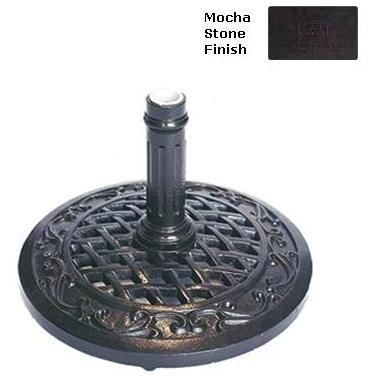 Meadow Decor Amazon Umbrella Stand - Mocha Stone Finish (30 Lb)