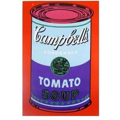 Tomato Soup Can Colored Poster Print