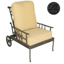 Windham Castings Provence Tailored Back Reclining Club Chair Frame Only, Black