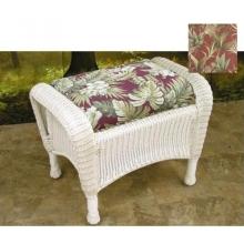 North Cape Tufted Ottoman Cushion ONLY- Tiki Crimson