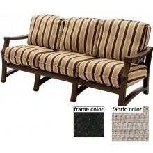Suncoast Devereaux Deep Seating Sofa - Ebony Frame And Bally Fabric