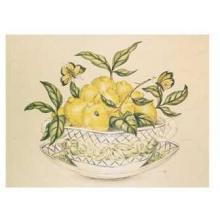 Bowden - Lemons In A Bowl And Saucer Size 11x14 Poster Print