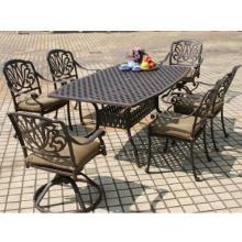 Darlee Elisabeth Patio Dining Set With Cushions - 72 Inch Oblong