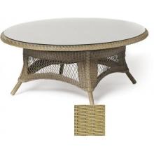 Lloyd Flanders Nantucket Round Cocktail Table In Antique Khaki