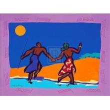 Crossing The River Poster Print