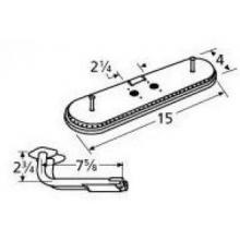 Stainless Steel Oval Twin, Centered, 2.25 Inch Offset Burner 14902-76002