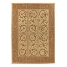 Capel Rugs Rectangle Solaria Gate House Outdoor Rug, Blush - 3 Feet 11 Inches X 5 Feet 3 Inches