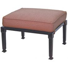 Darlee Charleston Cast Aluminum Ottoman With Cushion