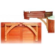 A&B Accessories Easy Slider Spa Cover Carrier: Redwood For 4 Inch Lip