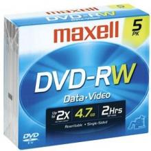 4.7 GB DVD-RWS (5 PK WITH JEWEL CASES)