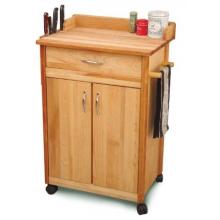 Birch Cuisine Cart W/Backsplash/Knife Rack